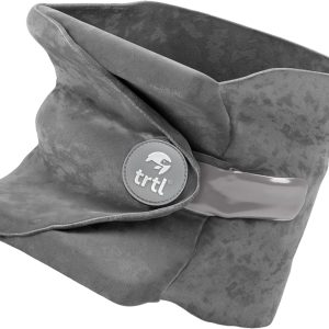 trtl Travel and Airplane Pillow - Real Sleeping Experience on Long Flights - Neck and Shoulder Support - Super-Soft, Lightweight, Easy-to-Carry, and Machine-Washable Flight Pillow